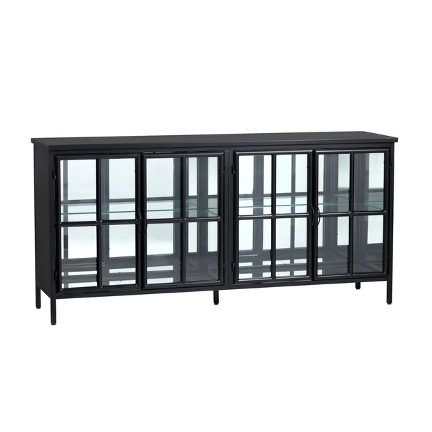 Crestview Collection Hopkins Four- Door Black Sideboard