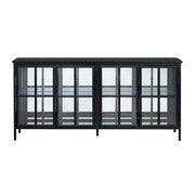Crestview Collection Hopkins Four- Door Black Sideboard