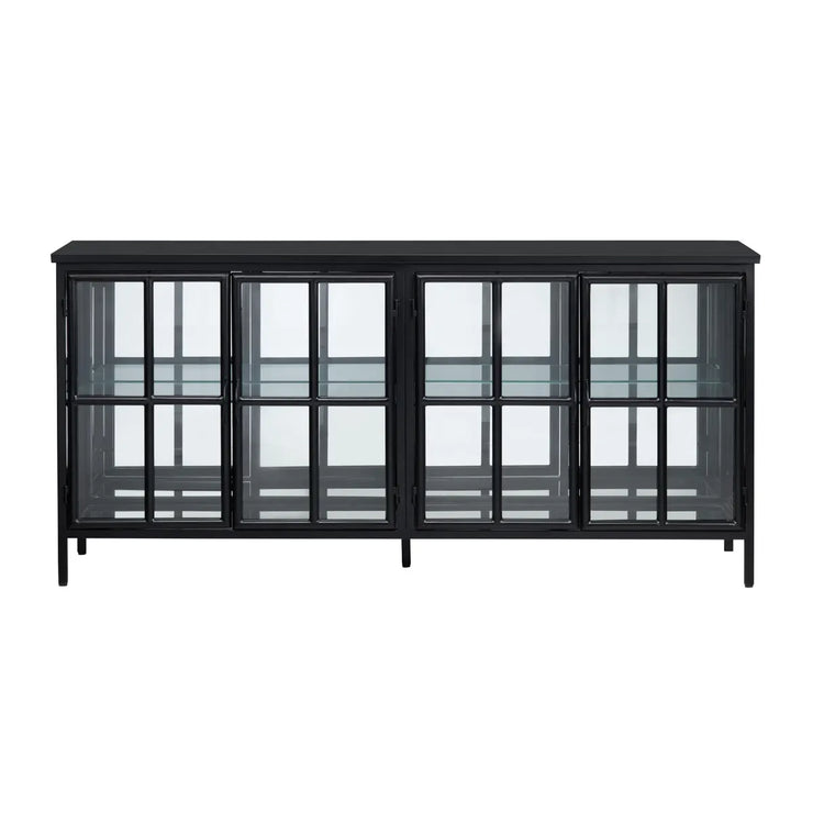 Crestview Collection Hopkins Four- Door Black Sideboard
