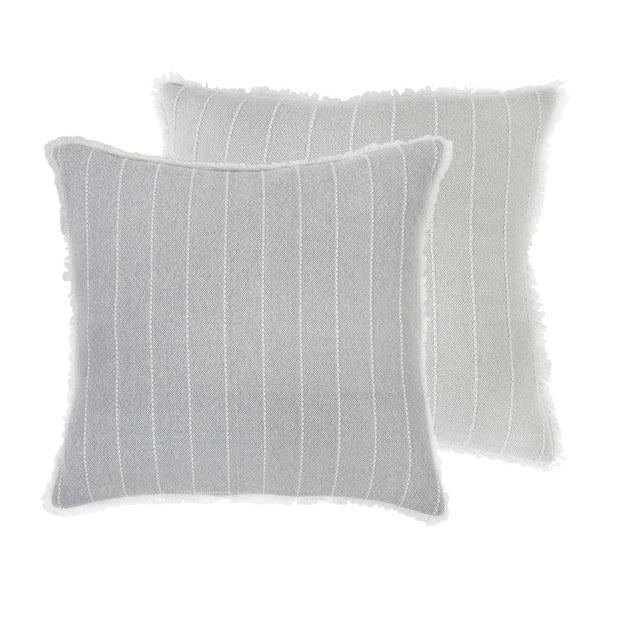 Pom Pom at Home Henley Hand Woven Striped Pillow with Insert ~ 20 x 20 ~ Available in 2 Colors