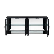 Crestview Collection Hopkins Four- Door Black Sideboard