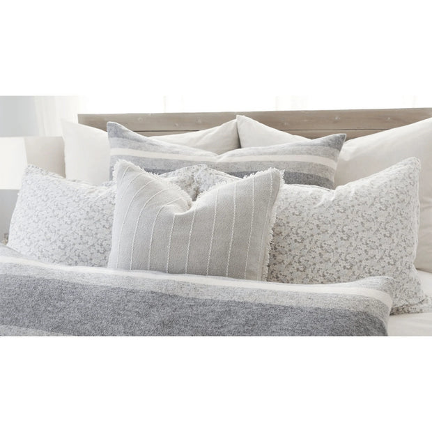 Pom Pom at Home Henley Hand Woven Striped Pillow with Insert ~ 20 x 20 ~ Available in 2 Colors