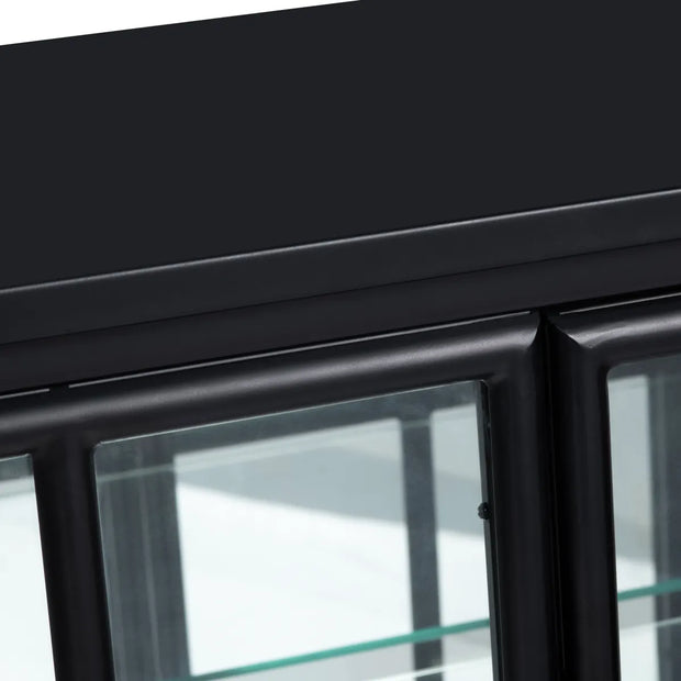 Crestview Collection Hopkins Four- Door Black Sideboard