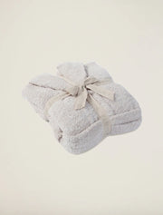 Barefoot Dreams CozyChic Heathered Stone and White Robe ~ Size Small / Medium