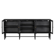 Crestview Collection Linsey Black Sideboard