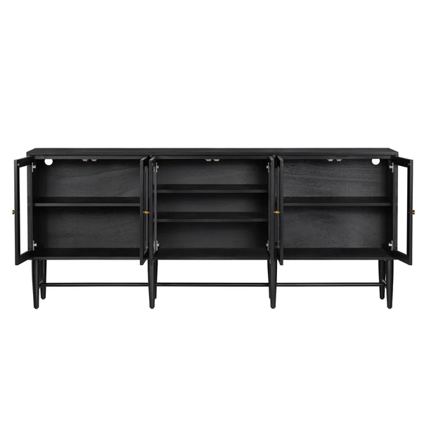 Crestview Collection Linsey Black Sideboard