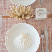 Anaya Home Seaside Smooth Desert Red Indoor Outdoor Placemat