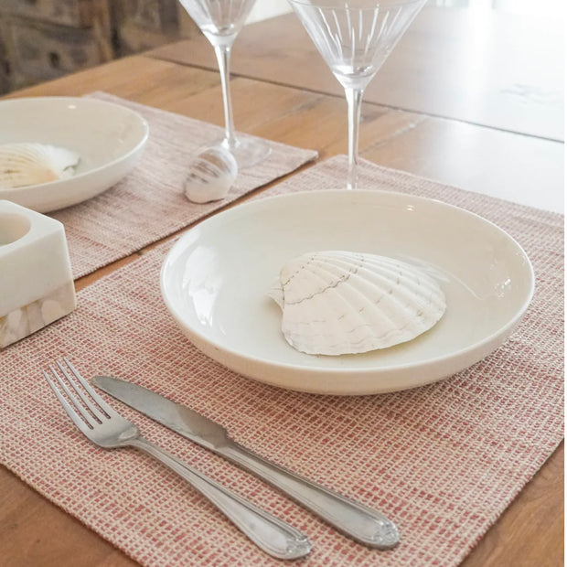 Anaya Home Seaside Smooth Desert Red Indoor Outdoor Placemat