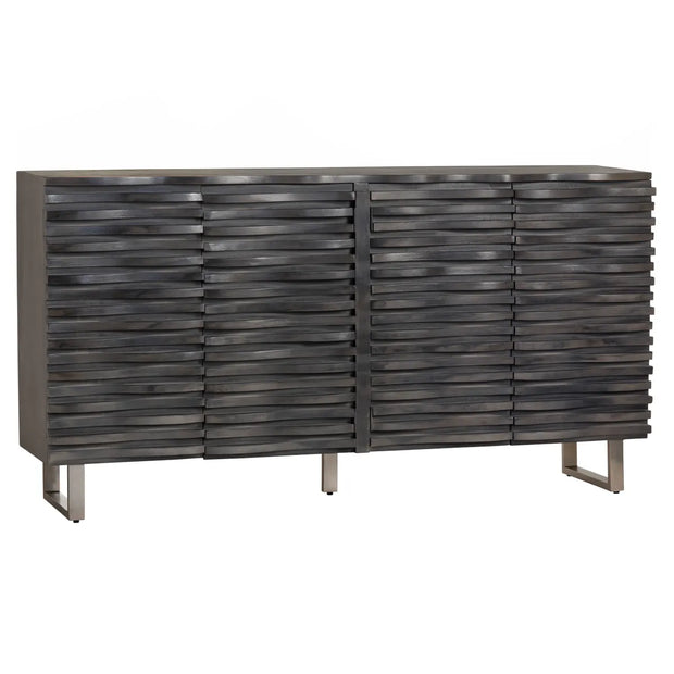 Crestview Collection Cabalerro Wave Woven Wood Sideboard