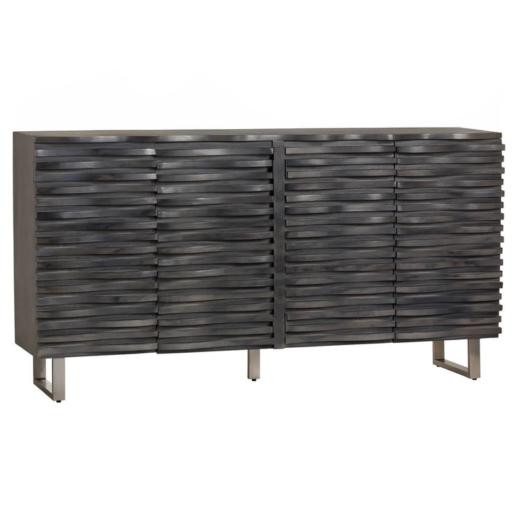 Crestview Collection Cabalerro Wave Woven Wood Sideboard