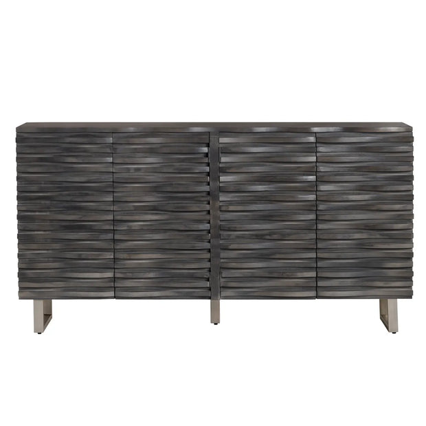 Crestview Collection Cabalerro Wave Woven Wood Sideboard