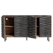 Crestview Collection Cabalerro Wave Woven Wood Sideboard