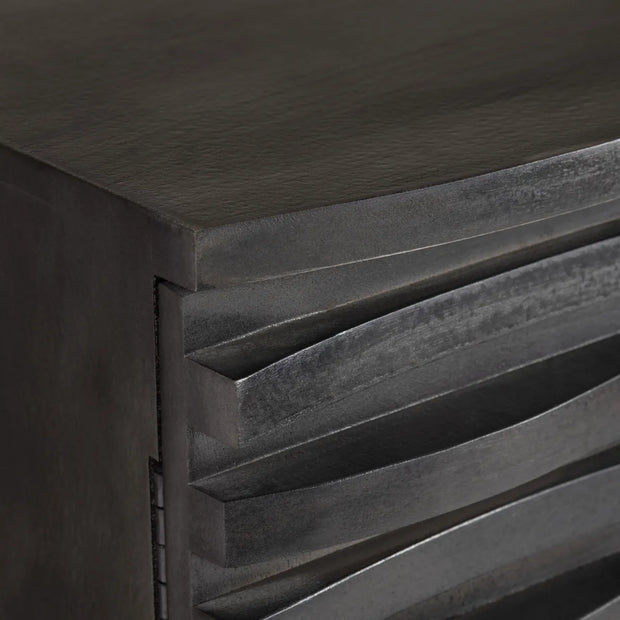 Crestview Collection Cabalerro Wave Woven Wood Sideboard
