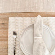 Anaya Home Summer Twist Beige Indoor Outdoor Placemat