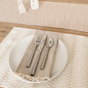 Anaya Home Summer Twist Beige Indoor Outdoor Placemat