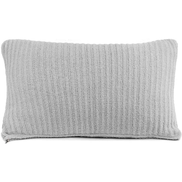 Kashwere Ultra Soft Stone 16 x 28 Plush Waffle Weave Pillow