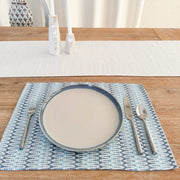 Anaya Home Summer Twist Blue Indoor Outdoor Placemat
