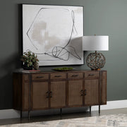 Crestview Collection Kingston Cane Four- Door Sideboard