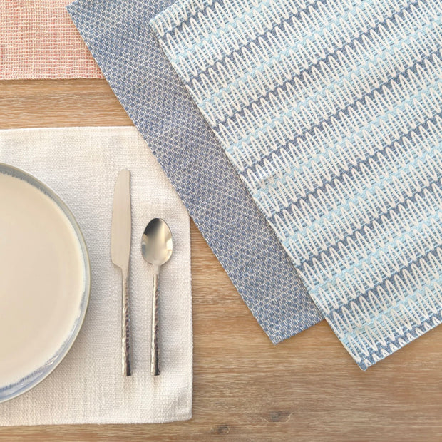 Anaya Home Summer Twist Blue Indoor Outdoor Placemat