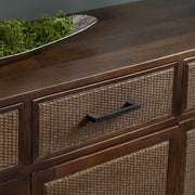 Crestview Collection Kingston Cane Four- Door Sideboard
