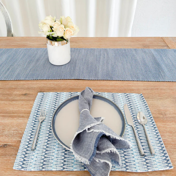 Anaya Home Summer Twist Blue Indoor Outdoor Placemat