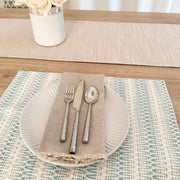 Anaya Home Summer Twist Aqua Indoor Outdoor Placemat