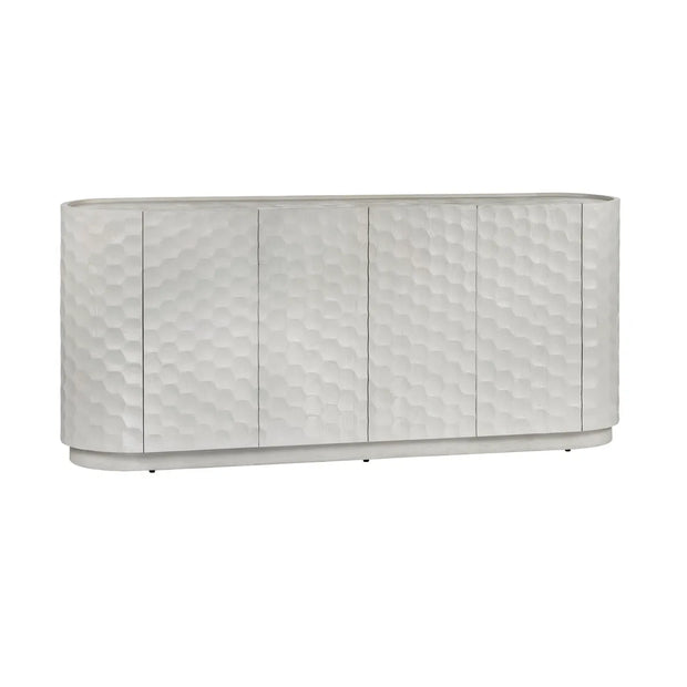 Crestview Collection Gibson White Four- Door Sideboard