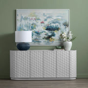 Crestview Collection Gibson White Four- Door Sideboard
