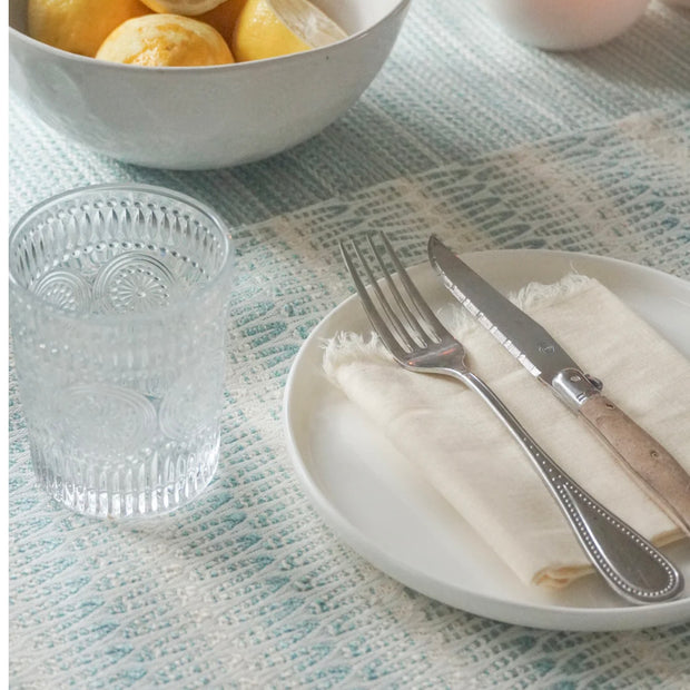 Anaya Home Summer Twist Aqua Indoor Outdoor Placemat