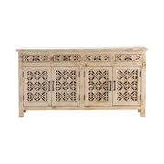 Crestview Collection Amelia Distressed White Sideboard