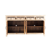 Crestview Collection Amelia Distressed White Sideboard