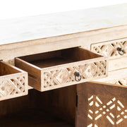Crestview Collection Amelia Distressed White Sideboard