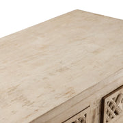 Crestview Collection Amelia Distressed White Sideboard