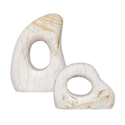 Uttermost Stone Flow Palimanan Set of 2 Stone Sculptures ~ Outdoor And Indoor Use
