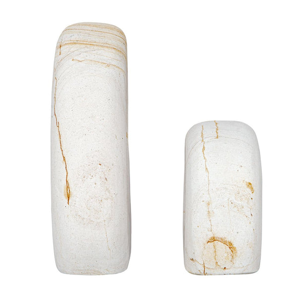 Uttermost Stone Flow Palimanan Set of 2 Stone Sculptures ~ Outdoor And Indoor Use