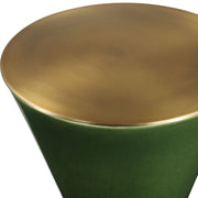 Uttermost Ronde Jade Green Ceramic Drink Table
