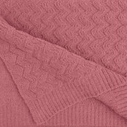 Kashwere Limited Edition Wave Rosewood Cozy Throw Blanket