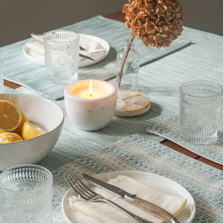 Anaya Home Bay View Aqua Indoor Outdoor Placemat