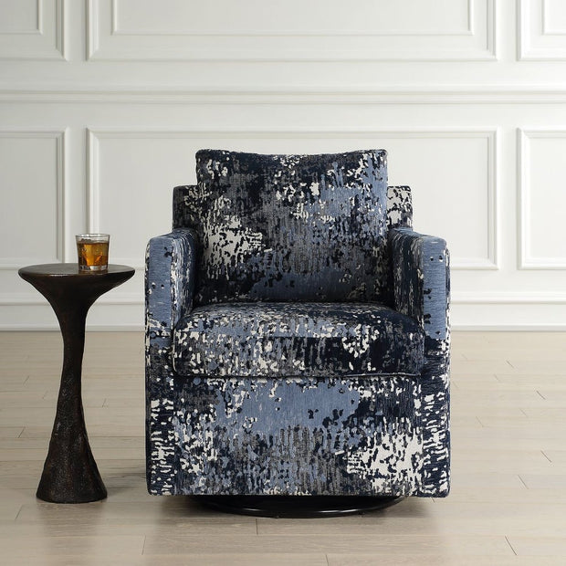 Uttermost Tisdell Abstract Fabric Swivel