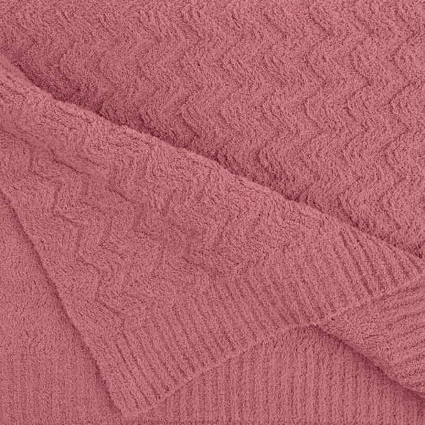 Kashwere Limited Edition Wave Rosewood Cozy Throw Blanket