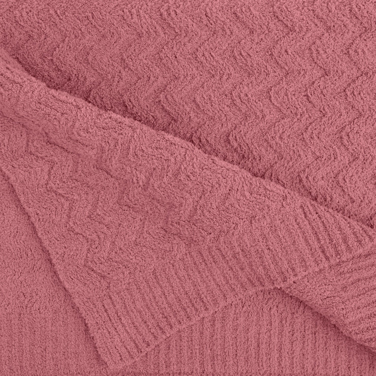 Kashwere Limited Edition Wave Rosewood Cozy Throw Blanket