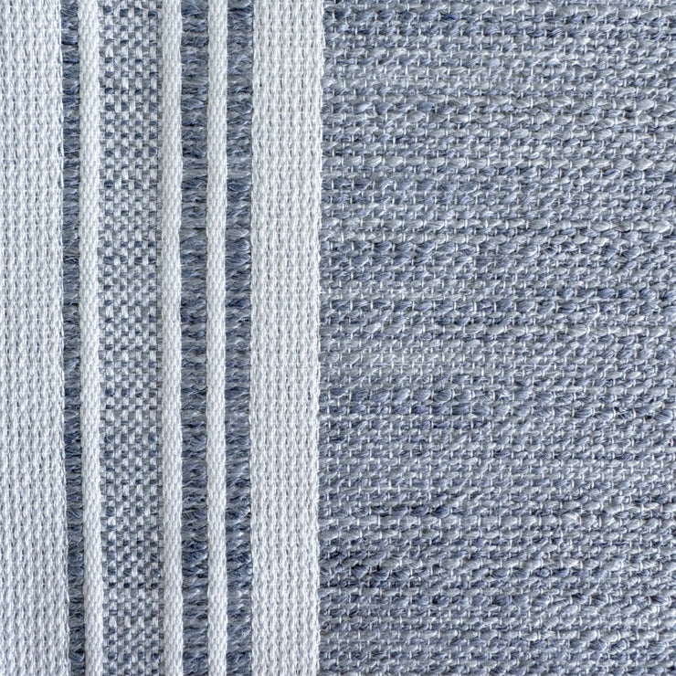Anaya Home Beach Club Stripe Indigo Indoor Outdoor Placemat