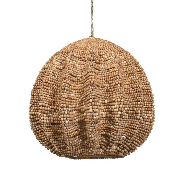Uttermost Kauri Wood Beaded Shade 5 Light Pendant