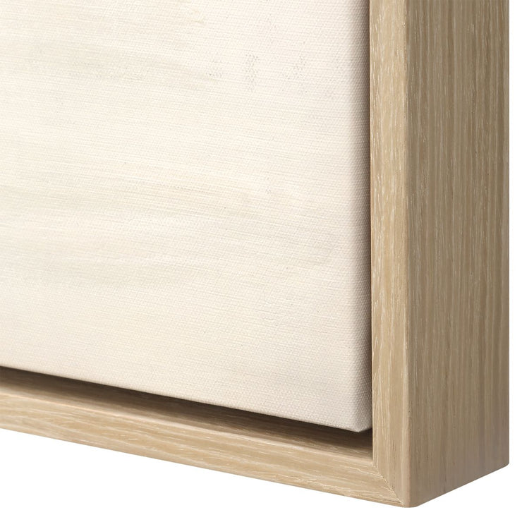 Uttermost Gravity Abstract Hand Painted Canvas With Light Gray Wash Frame