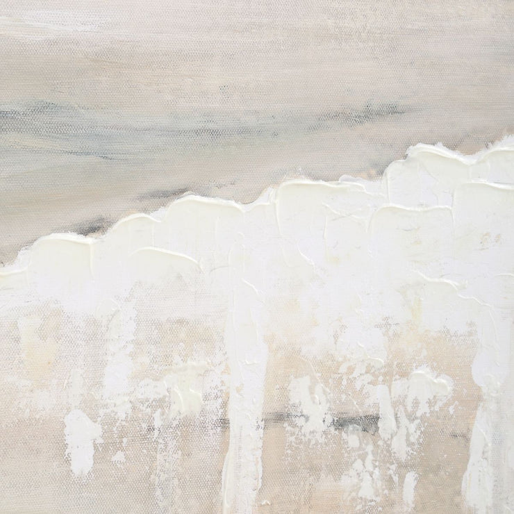 Uttermost Gravity Abstract Hand Painted Canvas With Light Gray Wash Frame