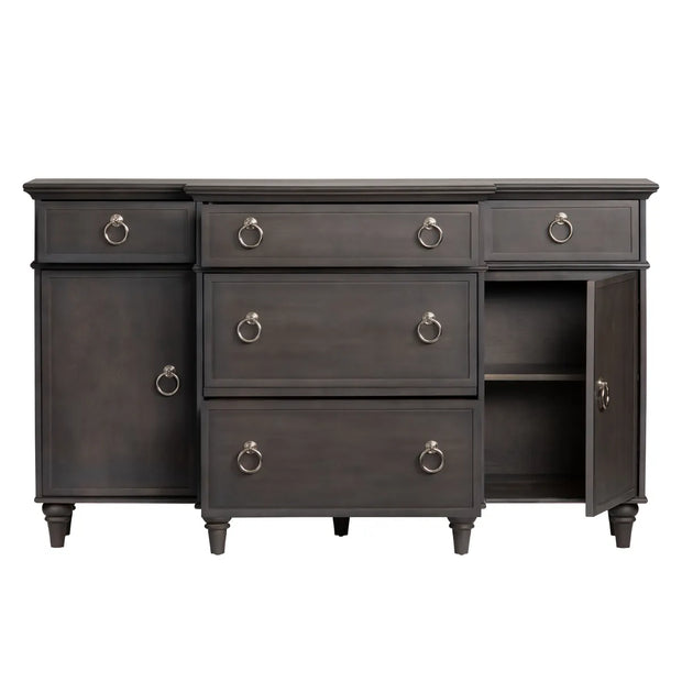 Crestview Collection Galloway Dark Gray Sideboard
