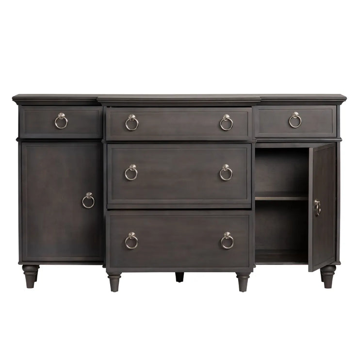 Crestview Collection Galloway Dark Gray Sideboard
