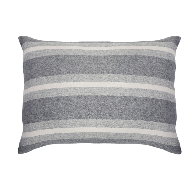 Pom Pom at Home Alpine Grey and Ivory Striped Big Pillow