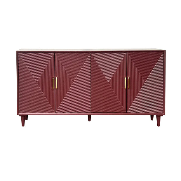 Crestview Collection Arvada Merlot Acacia Finish Sideboard