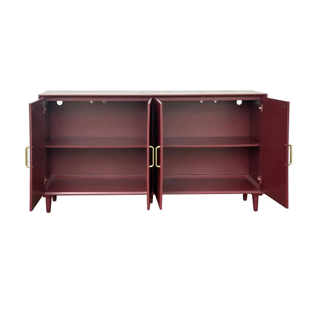 Crestview Collection Arvada Merlot Acacia Finish Sideboard